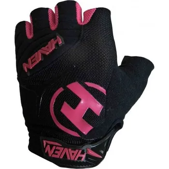 Cyklistické rukavice Haven Demo short cyklo rukavice black/pink Velikost: XL