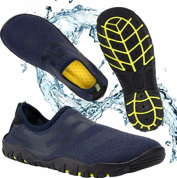 Boty do vody Lehké boty do vody AQUASTIC Lorne BAREFOOT na PLÁŽ, KAMENY, JEŽKY, velikost 38