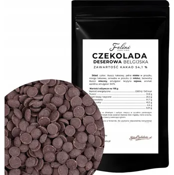 Čokoláda Felini belgická dezertní čokoláda 54,9% 500g