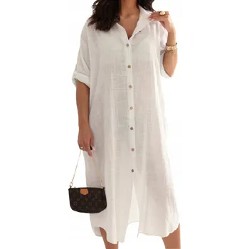 Dámské šaty Ležérní košilové šaty Och Bella , délka do poloviny lýtek, univerzální velikost