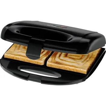 Topinkovač Clatronic ST 3814 sendvičovač automatické přizpůsobení teploty, nepřilnavý povlak černá