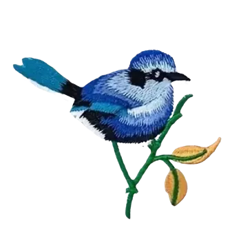 Nášivka Nažehlovací nášivka - ptáček III (9,8 x 7,8 cm)