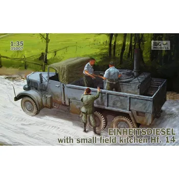 Plastikový model 1:35 EINHEITSDIESEL with Small Field Kitchen Hf.14