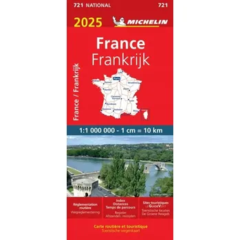 FRANCJA 721 mapa 1:1 000 000 MICHELIN 2025 Kolektiv autorů