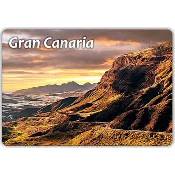 Dekorativní magnet GRAN CANARIA - Skalní útvary - Las Palmas - Ostrov - Magnet na lednici