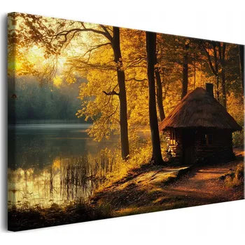 Obraz Moderní obraz na plátně do ložnice: Půvabná krajina na zeď do obývacího pokoje