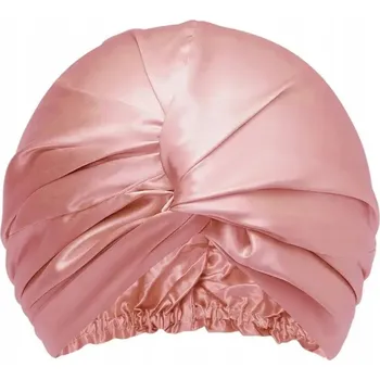 Čepice HEDVÁBNÁ ČEPICE NA VLASY 100% PŘÍRODNÍ HEDVÁBÍ MORUŠOVÁ RŮŽOVÁ