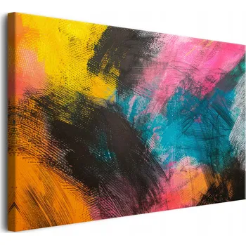 Obraz Abstraktní obraz na zeď do ložnice Barevná abstrakce na plátně