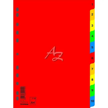 Donau rozdružovač A4 PP 1-10 Červený