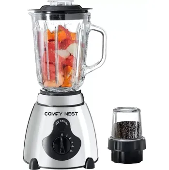 Comfy Nest CN-BLG15: Skleněný mixér a mlýnek 2v1 s drtičem ledu