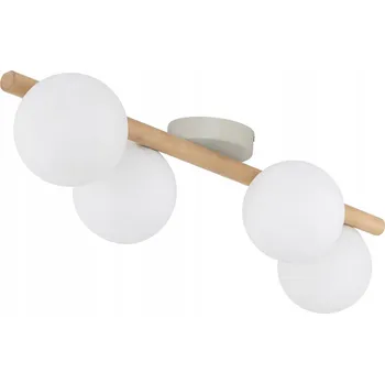 Stropní svítidlo dřevěná se skleněnými stínidly Estera Wood G9 TK Lighting