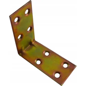 Úhloměr Úhelník tesařský spojovací zesílený pro dřevo rovný 60x60x30 zlatý