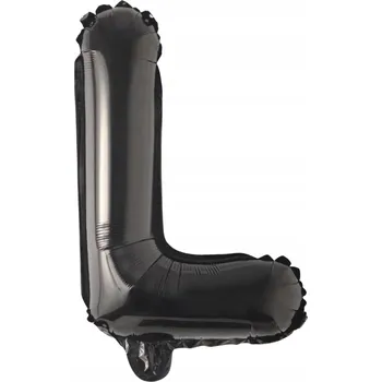 Balónek Fóliový balónek Písmeno L černý 92 cm