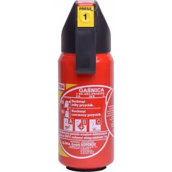 Hasicí přístroj AUTOMOBILOVÁ GLORIA HASICÍ PŘÍSTROJ 1 kg, ABC prášek, legalizovaný