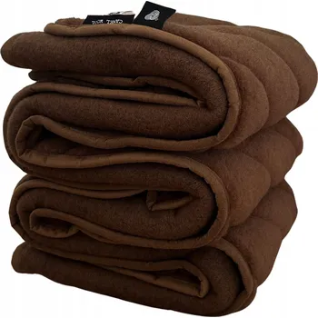 deka VLNĚNÁ DEKA CAMEL BROWNIE S PRUHY 240X200 – PŘÍRODNÍ VELBLOUDÍ VLNA