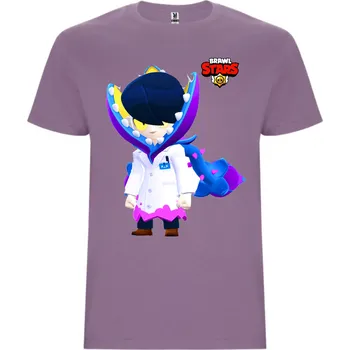 Chlapecké oblečení Bavlněné tričko Edgar Doctor Brawl Stars Barva: Levandulová, Velikost: 5-6 let - vel. 110/116