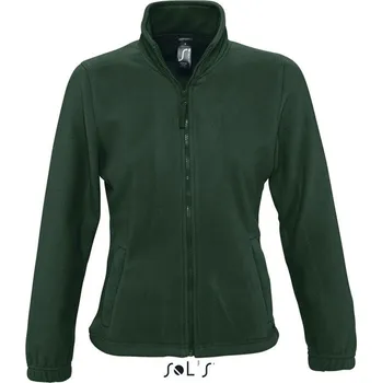 Sol's North Women - Zipped Fleece Jacket, zelená (Forest Green)