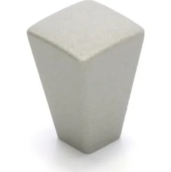 Nábytkové kování Nábytková úchytka knopka šedá matná 1,5 x 1,5 x 2,3 cm