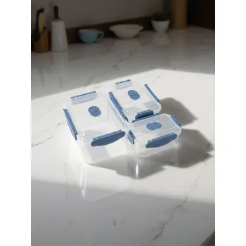 Dóza na potraviny Sinsay - Nádoby na potraviny s víkem 3 pack - modrá - 809GJ-55X - 809GJ-55X-ONE