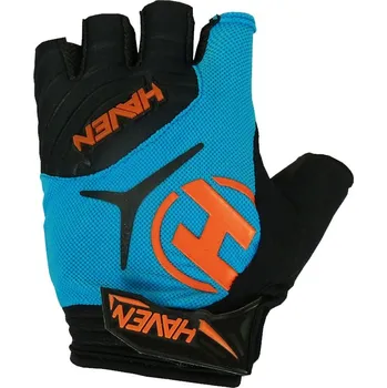 Cyklistické rukavice Haven Demo short cyklo rukavice blue/orange Velikost: XS