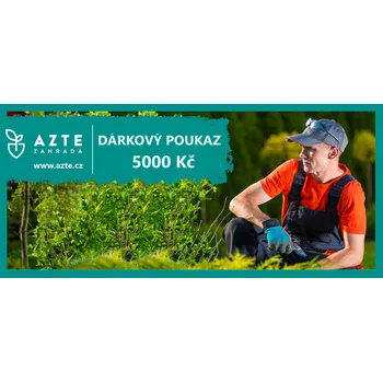 Dárková visačka Elektronický Dárkový Poukaz AZTE.CZ v Hodnotě 5000 Kč