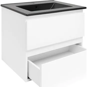 Šatní skříň Swiss aqua technologies Koupelnová skříňka s umyvadlem SAT B-Way 59x50x45 cm bílá lesk BWAY260WU4B