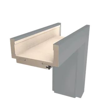 Zárubeň Naturel Obložková zárubeň Estra 60 cm pro tloušťku stěny 12-14 cm šedá mat levá O3SM60L