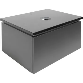 Ložnice Swiss aqua technologies Koupelnová skříňka s žulovou krycí deskou SAT Feel 60x30x46 cm antracit mat SATFEEL60ANTZ