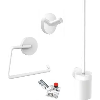 Emco CONCEPT WHITE sada koupelnových doplňků, matná bílá