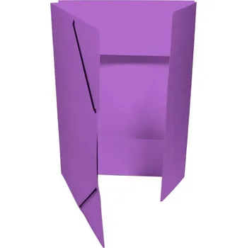 HIT OFFICE Odkládací mapa 3 klopy 253 Prešpán s gumičkou, 350 g Barva: Fialová