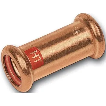 rozdělovač topení Sanha PRESS SOLAR 12270S nátrubek 15mm, bez zarážky, s konci na vnitřní lisování, solar, měď