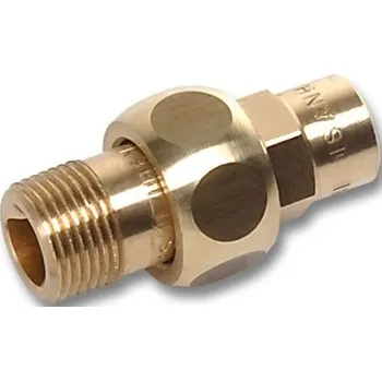 rozdělovač topení Ostatní Šroubení 4331G 18x1/2", těsnící naplocho s koncem na vnitřní pájení a s vnějším závitem, s těsněním, bronz