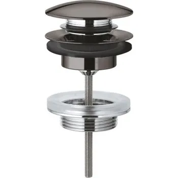 Sifon Grohe odtoková souprava se zaskakovacím uzavíratelným krytem, hard graphite