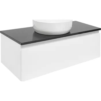 Ložnice Swiss aqua technologies Koupelnová skříňka s krycí deskou SAT B-WAY 99x30x45 cm bílá lesk BWAY100WTK