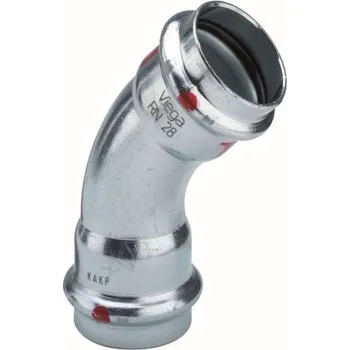 Instalatérský materiál Viega PRESTABO 1126 oblouk 45°, 54mm, lisovací, topení, uhlíková ocel