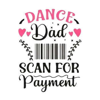 Nažehlovací obrázek - hlášky a tanec IV (9,0 x 9,0 cm)