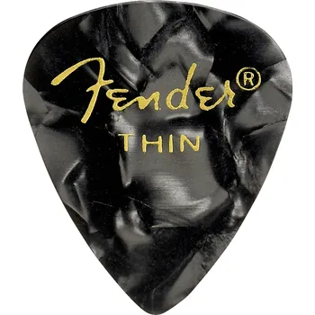 Trsátko Fender Premium Celluloid Picks, 351 Shape - trsátka (více variant) Fender Premium Celluloid Picks, 351 Shape: Black Moto / Thin