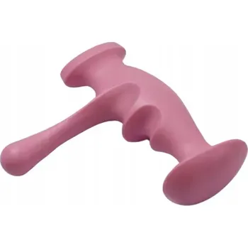 Masážní přístroj Masážní přístroj ve tvaru písmene T, masážní přístroj s růžovými skvrnami