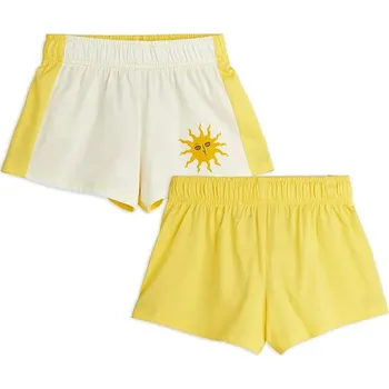 Chlapecké oblečení Dětské bavlněné šortky Mini Rodini Sun 2563010911 žlutá 11X, vel. 104-110