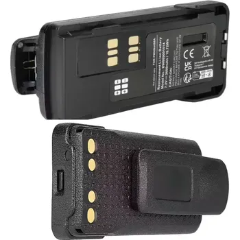 Vysílačka TopTechnology Baterie Motorola PMNN4488a 2600mAh 7,4V Li-Ion, kvalitní akumulátor s klipsem, pro vysílačky a radiostanice, nahrazuje originální příslušenství