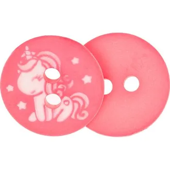 Knoflík Bellatex Knoflík sada 6 ks prům. 15 mm růžová, bílá