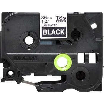 Počítačové příslušenství BROTHER laminovaná páska TZE365 / černá-bílá / 36mm