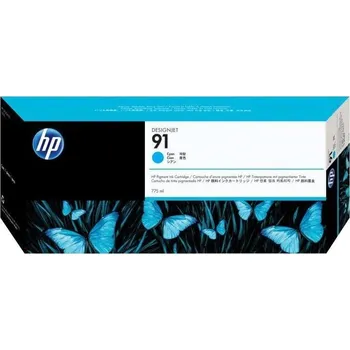 HP 91 Azurová pigmentová inkoustová kazeta, 775 ml