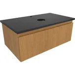 Swiss aqua technologies Koupelnová skříňka s krycí deskou SAT Evolution 78x30x44,5 cm dub medový mat SATEVO80DMZ