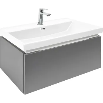 Šatní skříň Swiss aqua technologies Koupelnová skříňka s umyvadlem a baterií SAT Feel 60x30x44,8 cm antracit mat SATFEEL60ANTU4BA
