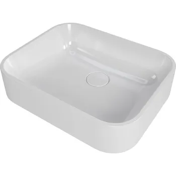 Umyvadlo Swiss aqua technologies Umyvadlo na desku SAT Aula 50x40 cm bez otvoru pro baterii, bez přepadu SATAU5040