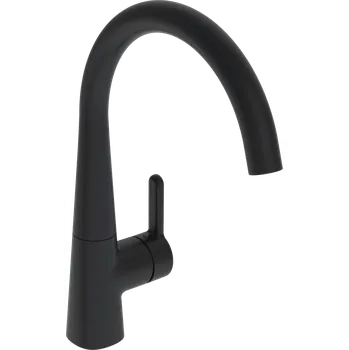 Vodovodní baterie Hansa Dřezová baterie Designo s otočným ramínkem černá matná 5101228333