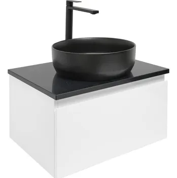 Šatní skříň Swiss aqua technologies Koupelnová skříňka s krycí deskou SAT B-WAY 59x30x45 cm bílá lesk BWAY60WZUB