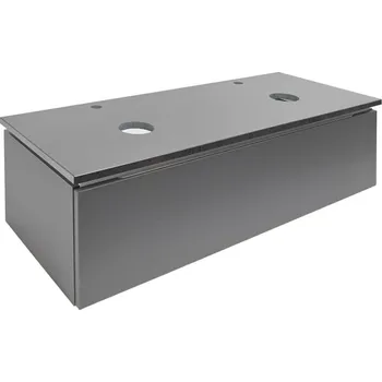 Šatní skříň Swiss aqua technologies Koupelnová skříňka s žulovou krycí deskou SAT Feel 120x30x46 cm antracit mat SATFEEL120ANTZ