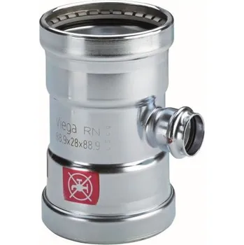 Instalatérský materiál Viega PRESTABO 1118XL T-kus 108mm, lisovací, topení, uhlíková ocel